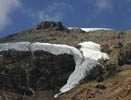 Un bout de glacier juste au dessus de nous.
